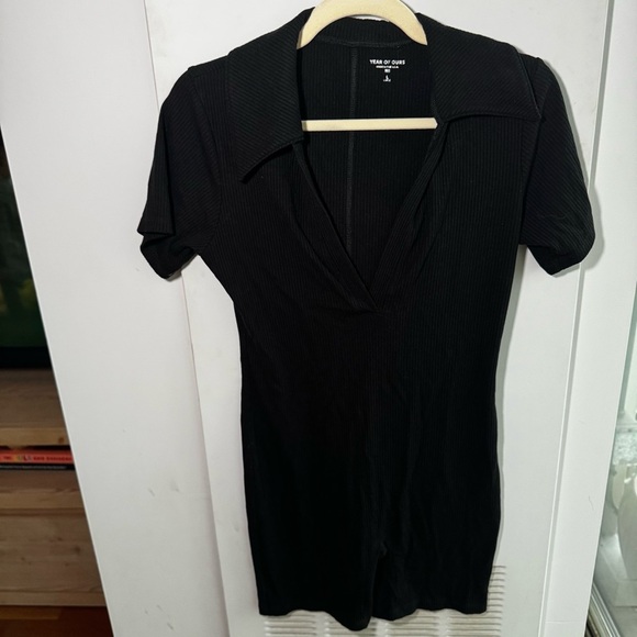 YEAR OF OURS Polo Romper in Black - Size Large - Picture 2 of 9